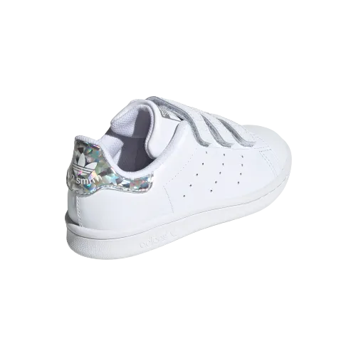 Adidas Stan Smith Cf C Ps-Boys Originals Shoes White/Silver Ee8484