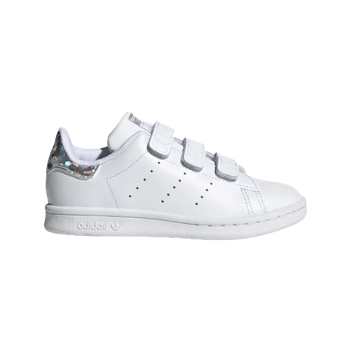 Adidas Stan Smith Cf C Ps-Boys Originals Shoes White/Silver Ee8484