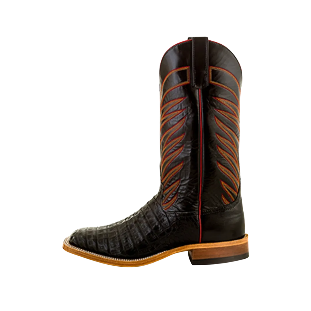 Anderson Men's Bean Black Caiman Belly Boot