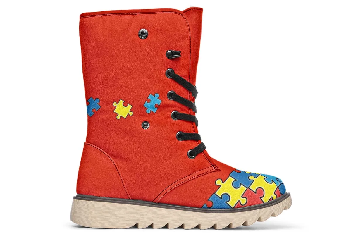 Autism Awareness Puzzle Polar Vibe Boots