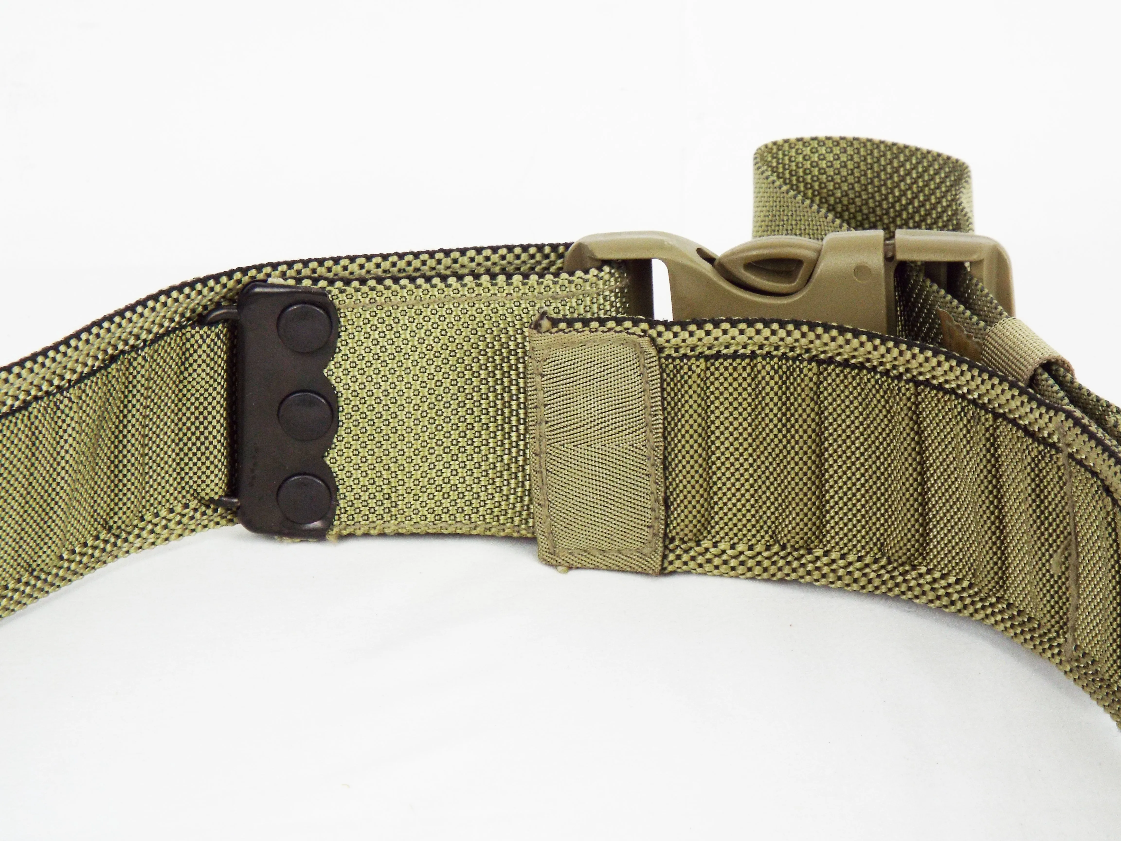 British Military - Light Olive Green Webbing Belt - 65mm - Plastic Snap-Lock Buckle - Grade 1