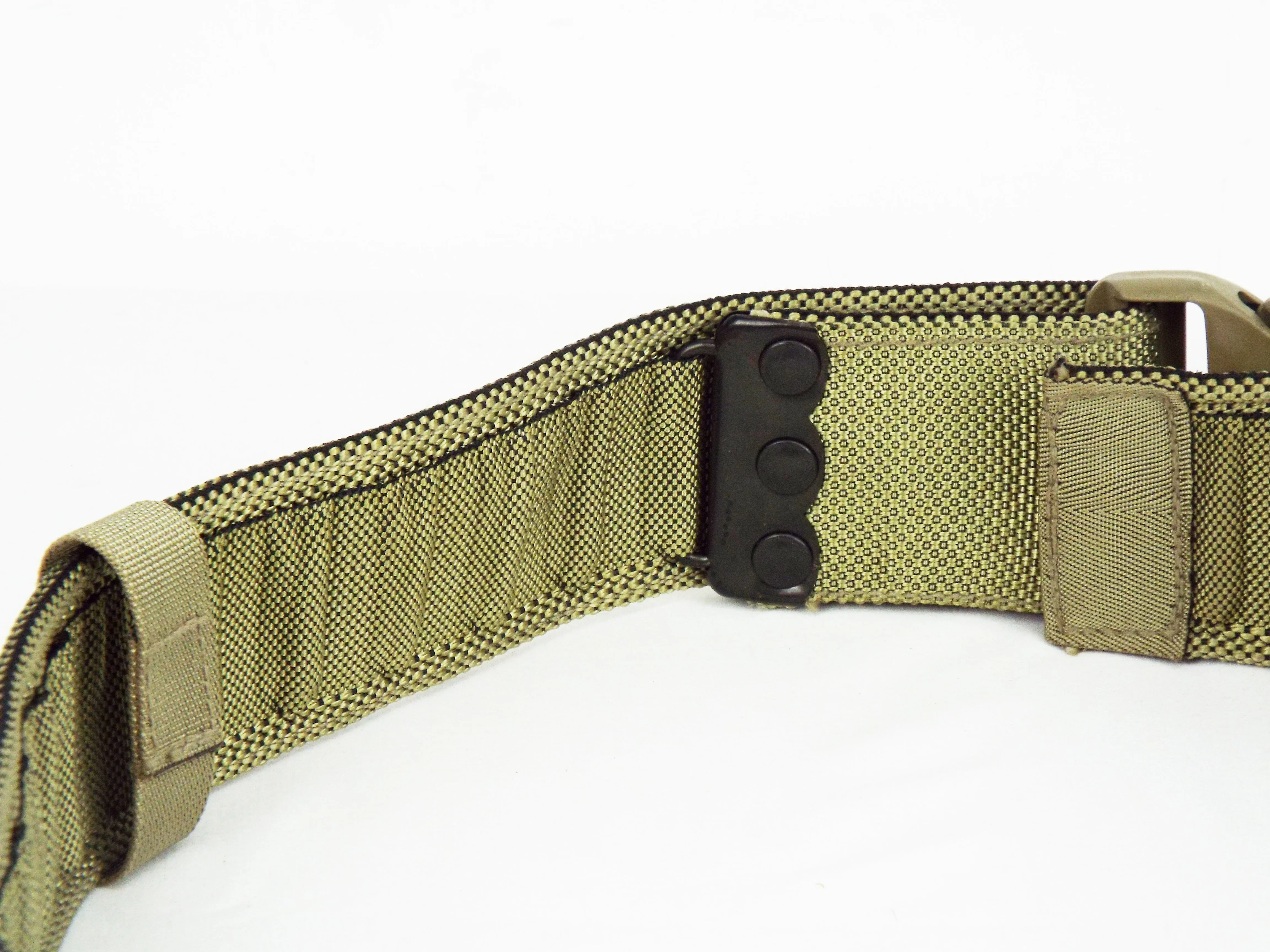 British Military - Light Olive Green Webbing Belt - 65mm - Plastic Snap-Lock Buckle - Grade 1