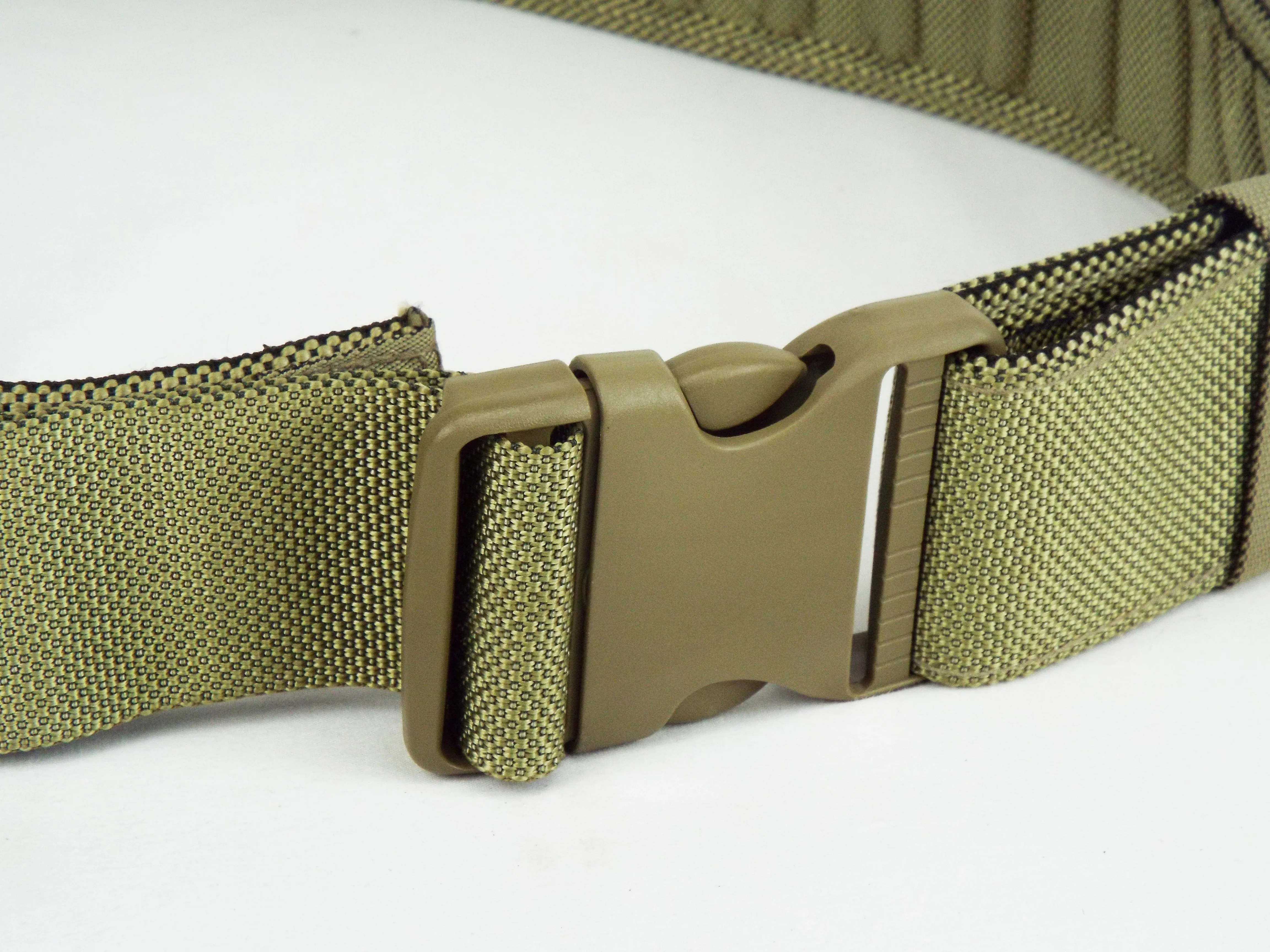 British Military - Light Olive Green Webbing Belt - 65mm - Plastic Snap-Lock Buckle - Grade 1