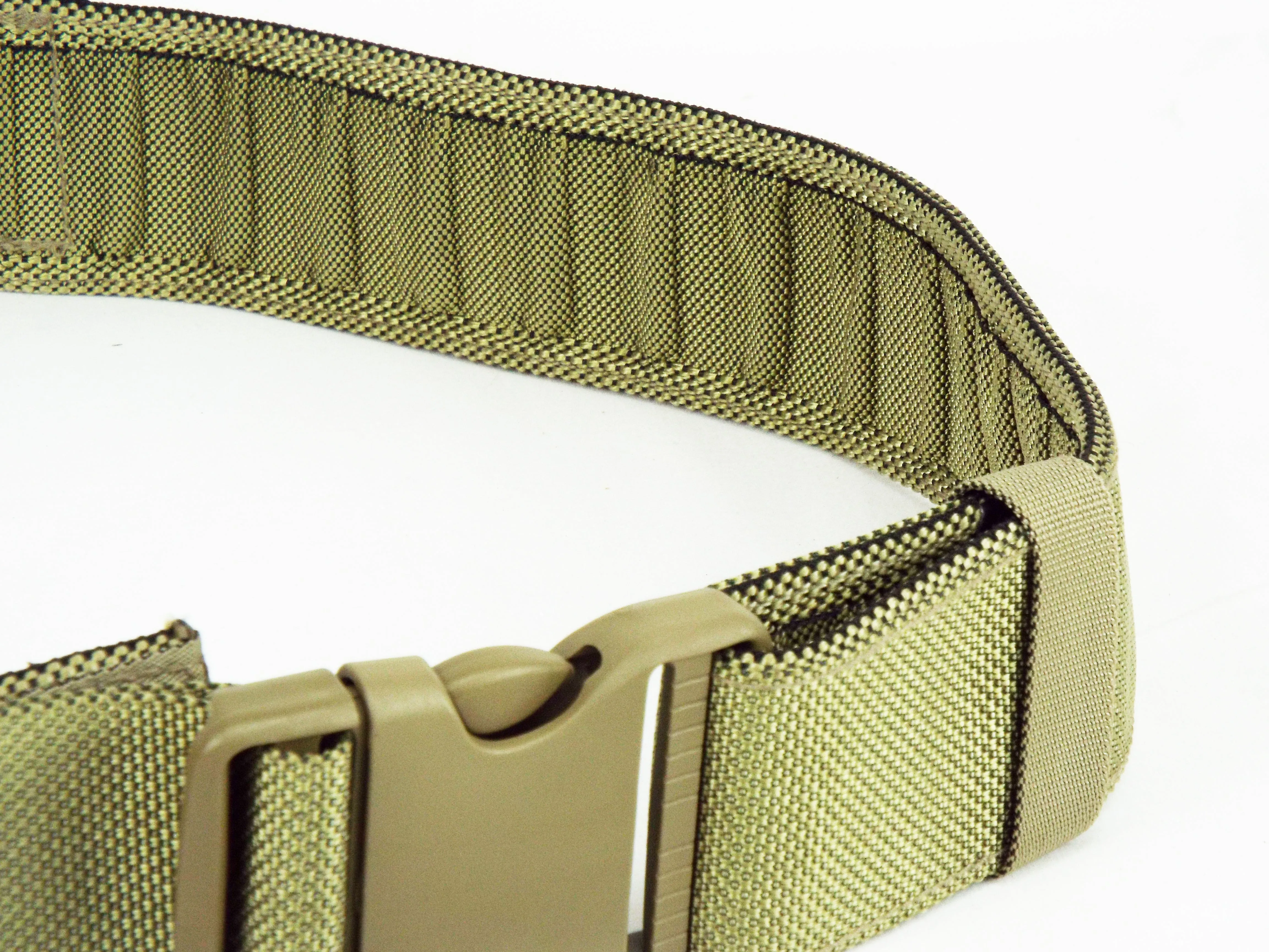 British Military - Light Olive Green Webbing Belt - 65mm - Plastic Snap-Lock Buckle - Grade 1