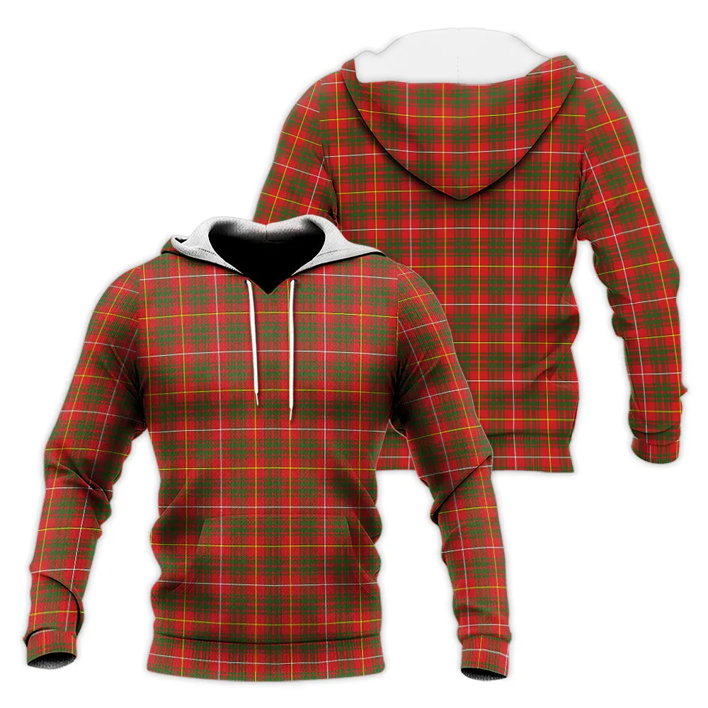 Bruce Modern Tartan Knitted Hoodie