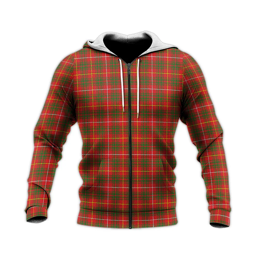 Bruce Modern Tartan Knitted Hoodie