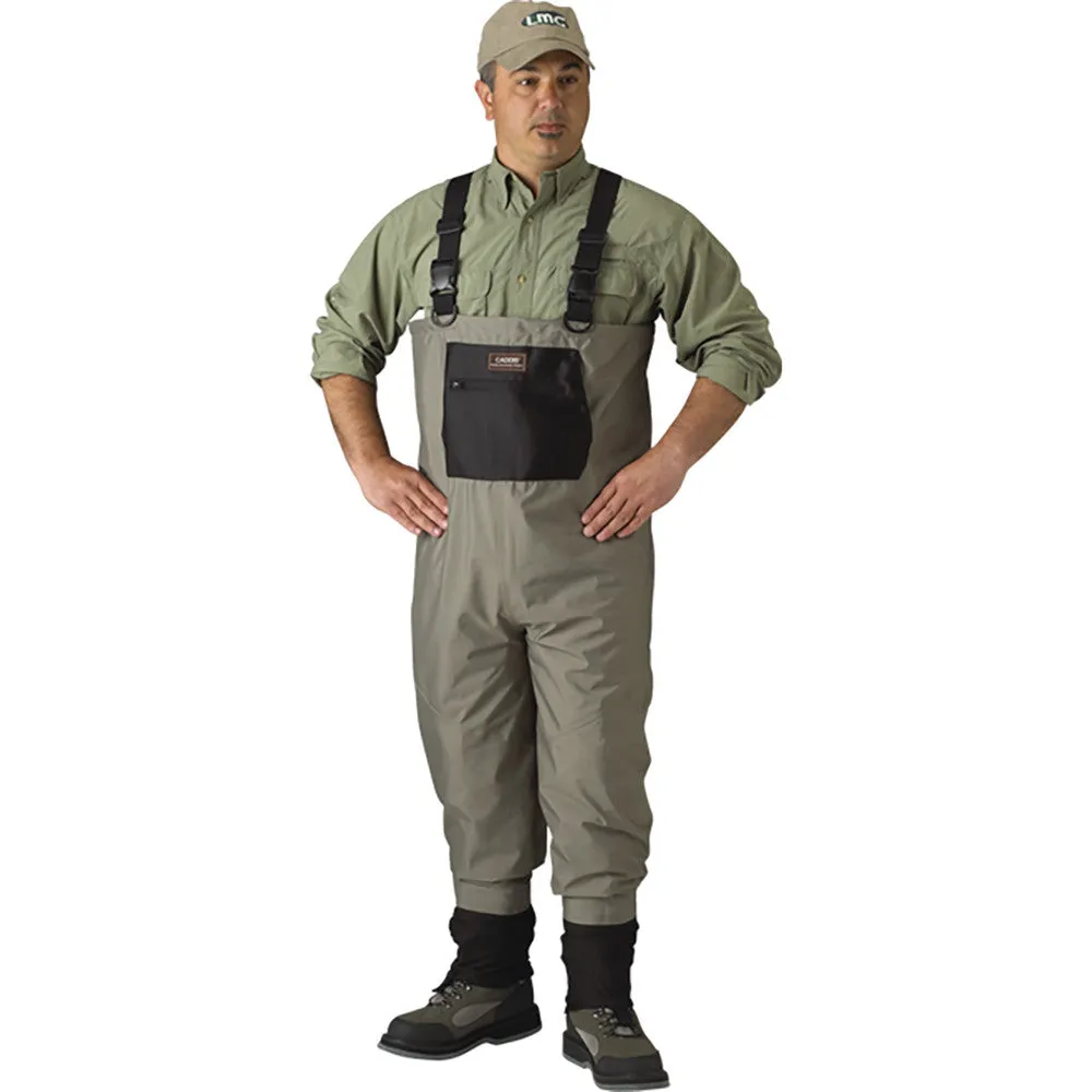 Caddis Mens Stout - Tan/Black Breathable Stockingfoot Waders