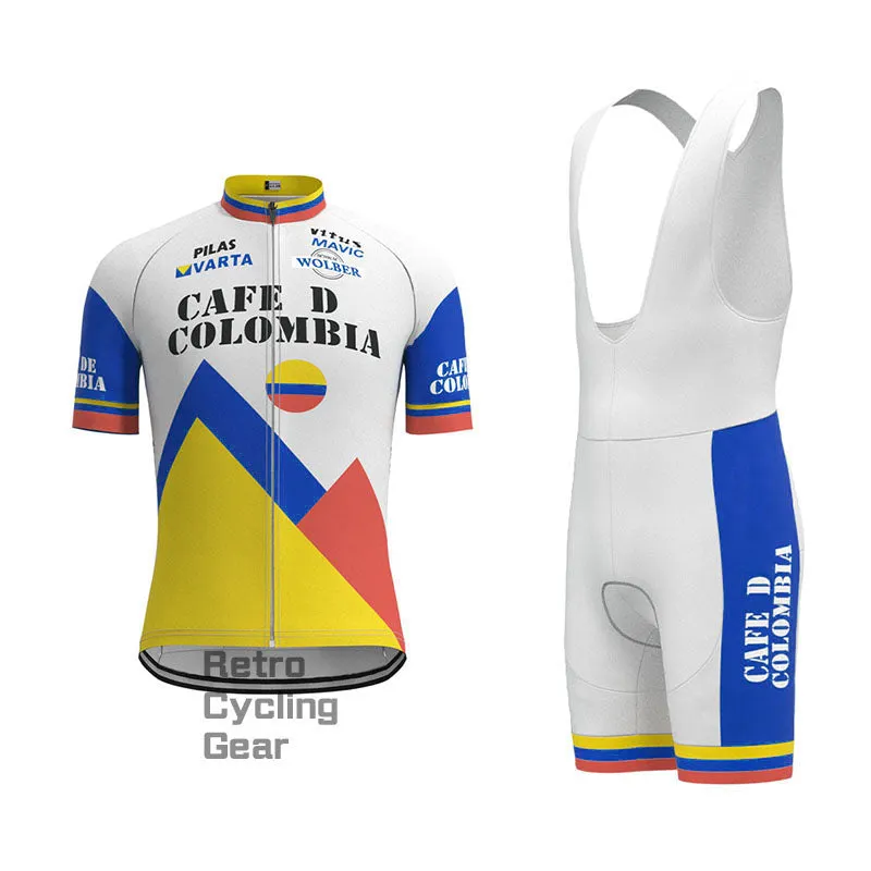 Cafe D Colombia Retro Long Sleeve Cycling Kit