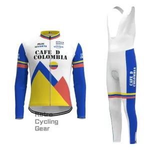 Cafe D Colombia Retro Long Sleeve Cycling Kit