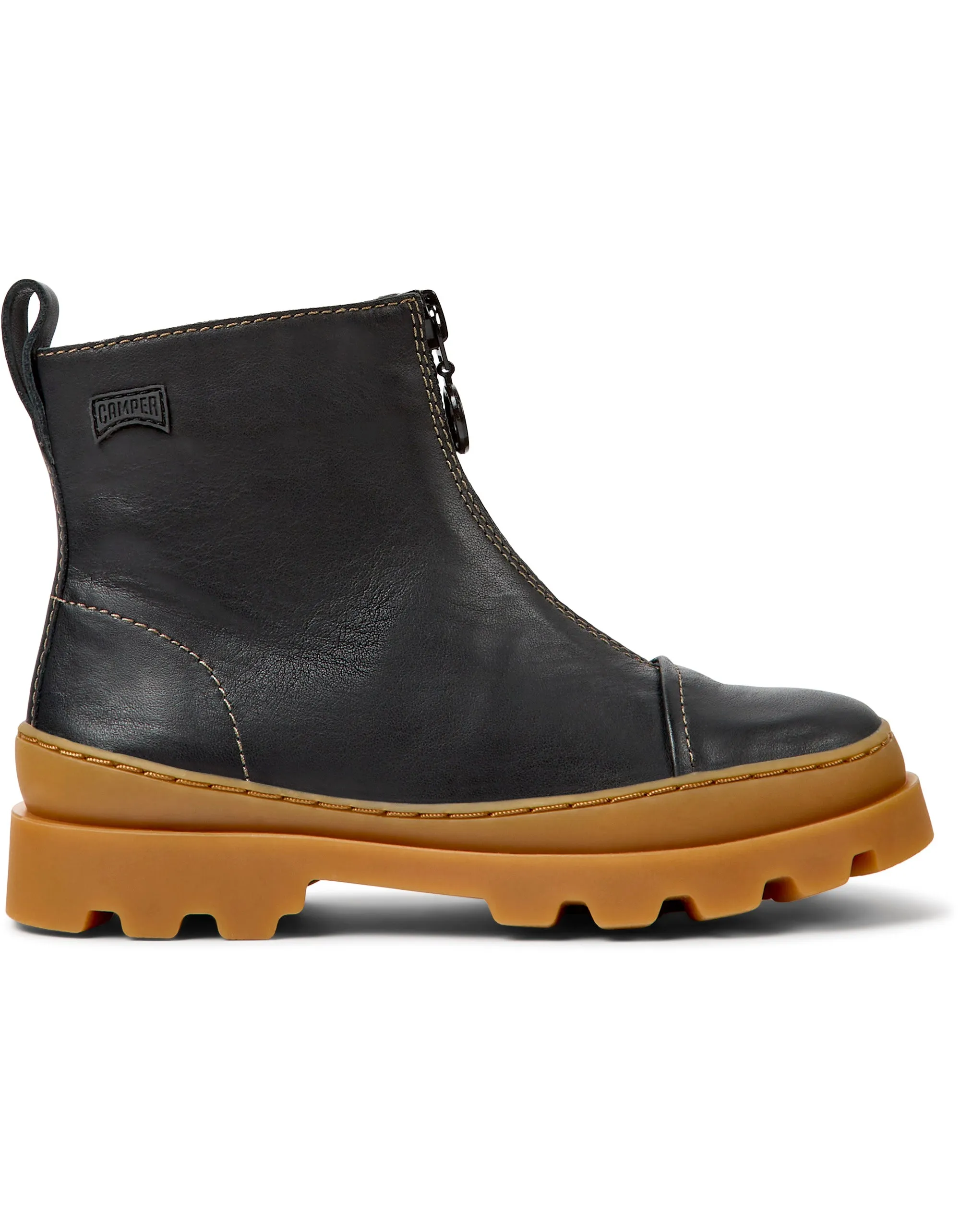 CAMPER BRUTUS ZIP BOOT - BLACK