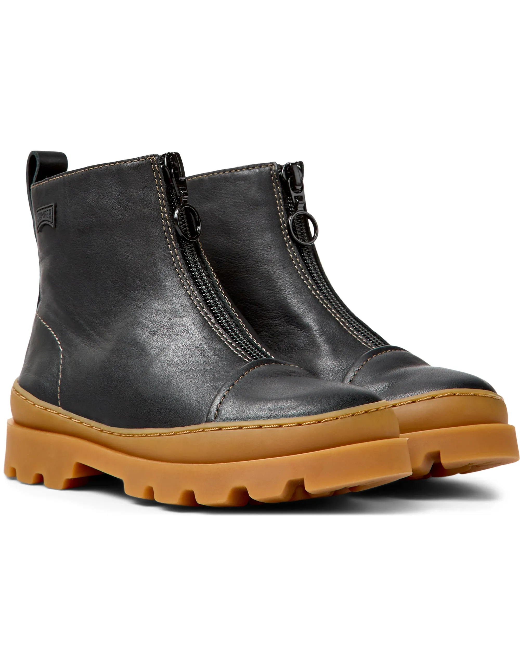 CAMPER BRUTUS ZIP BOOT - BLACK