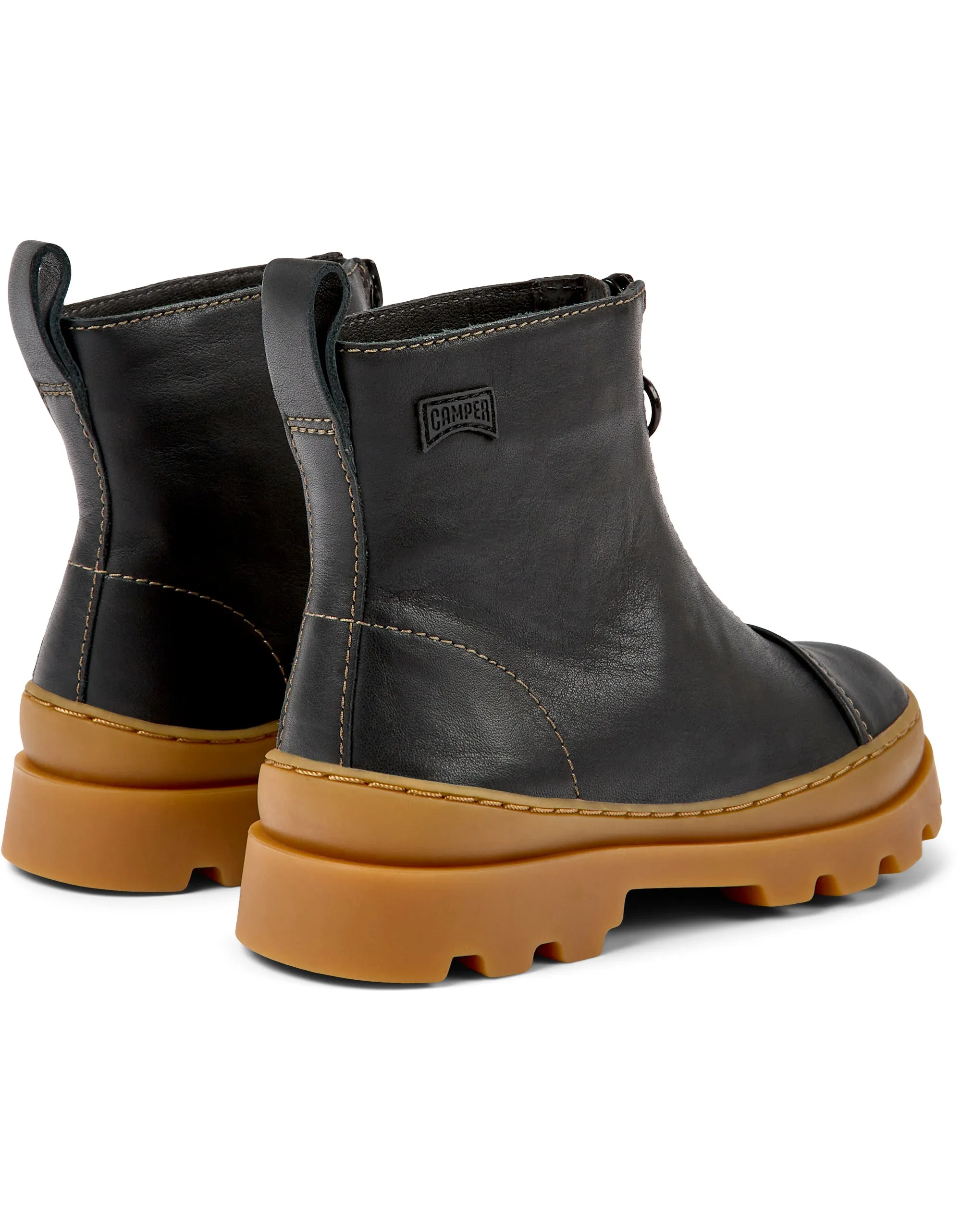 CAMPER BRUTUS ZIP BOOT - BLACK