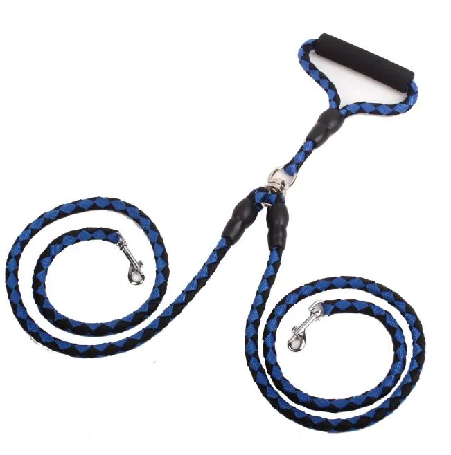 Double-Ended Traction Rope For Walking Dog  Two Leash Pet Supplies for Dog Collar