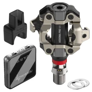 Favero ASSIOMA PRO MX-UP Power Meter Bike Pedal with Power Bank Bundle