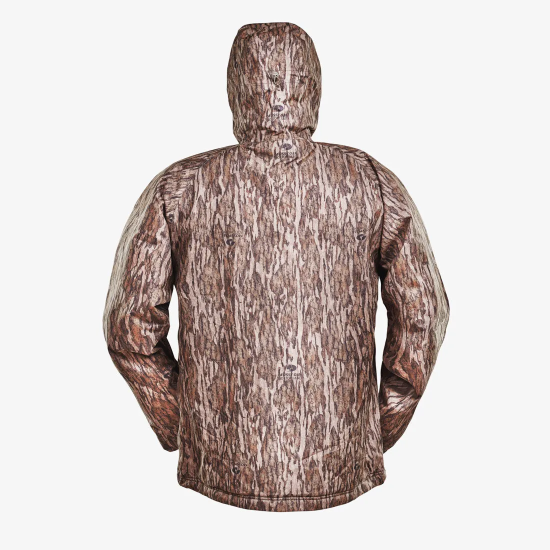 Gator Waders Mens Mossy Oak Bottomland Waterproof 1/2 Zip Bog Hoodie