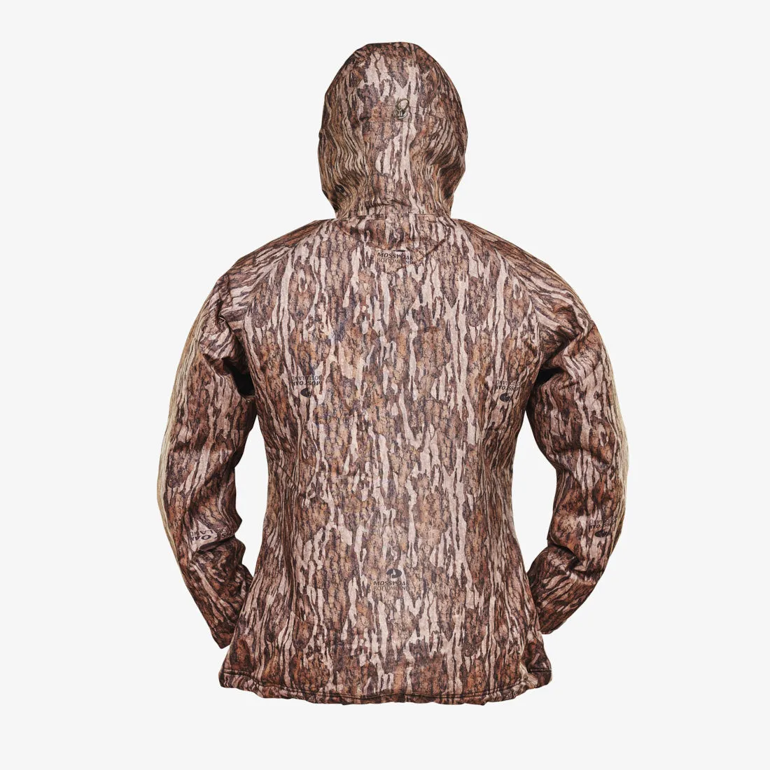 Gator Waders Womens Mossy Oak Bottomland Waterproof 1/2 Zip Bog Hoodie