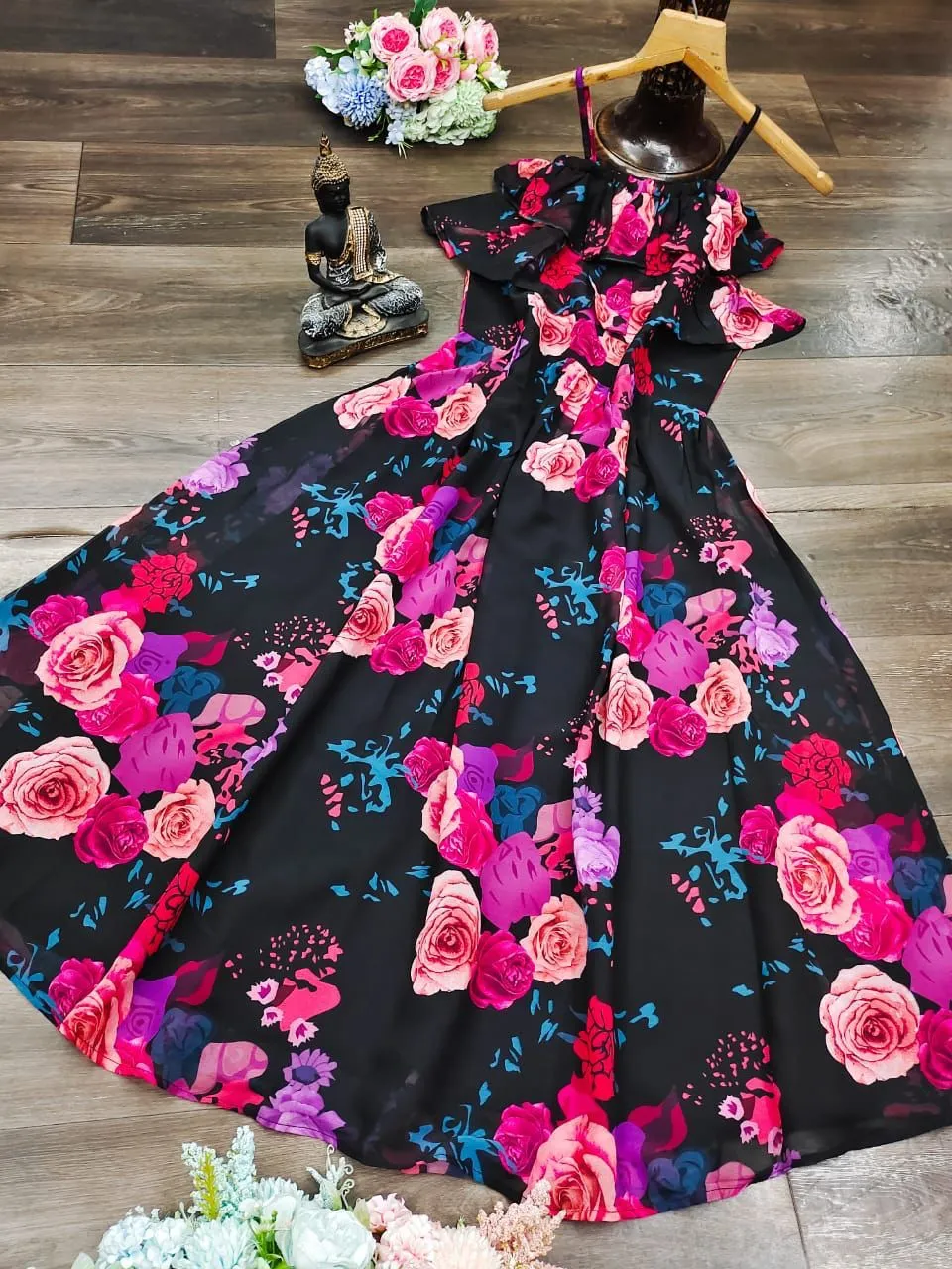 Georgette Floral Dresses