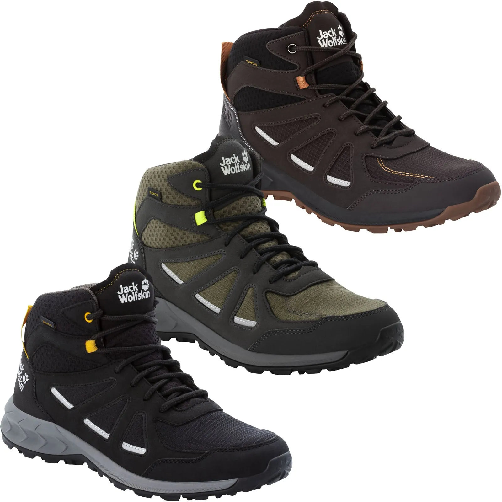 Jack Wolfskin Mens Woodland Texapore Walking Boots