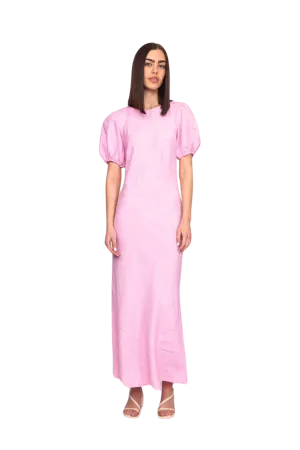 Kos Linen Dress Pink