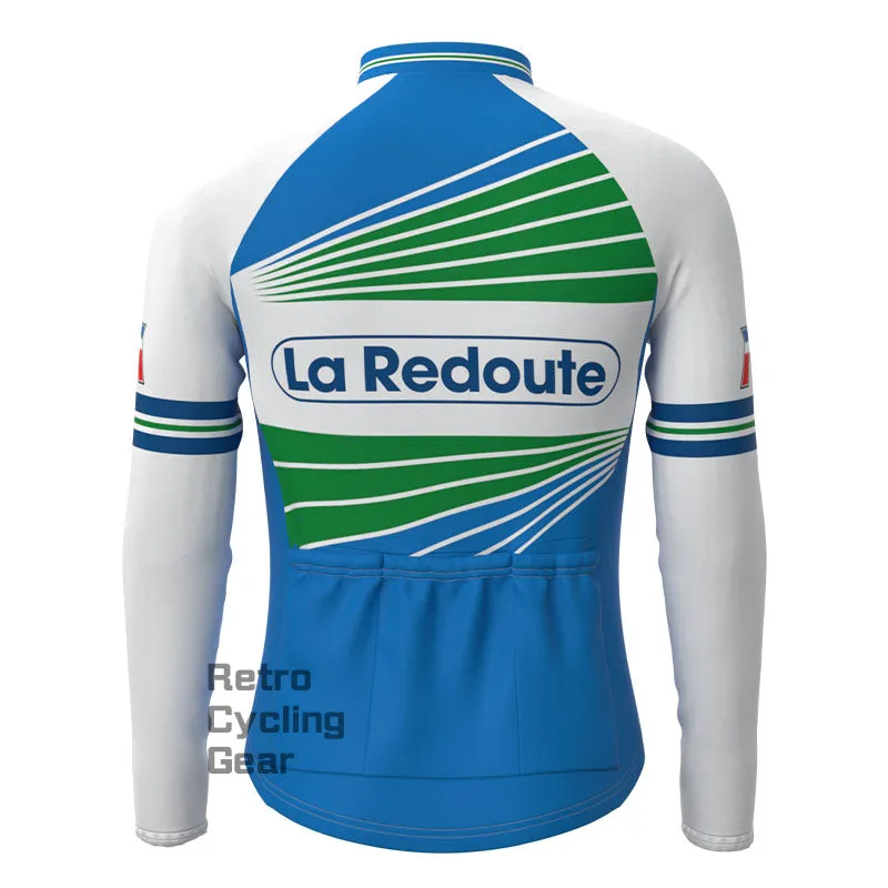 La Redoute Blue Retro Long Sleeve Cycling Kit