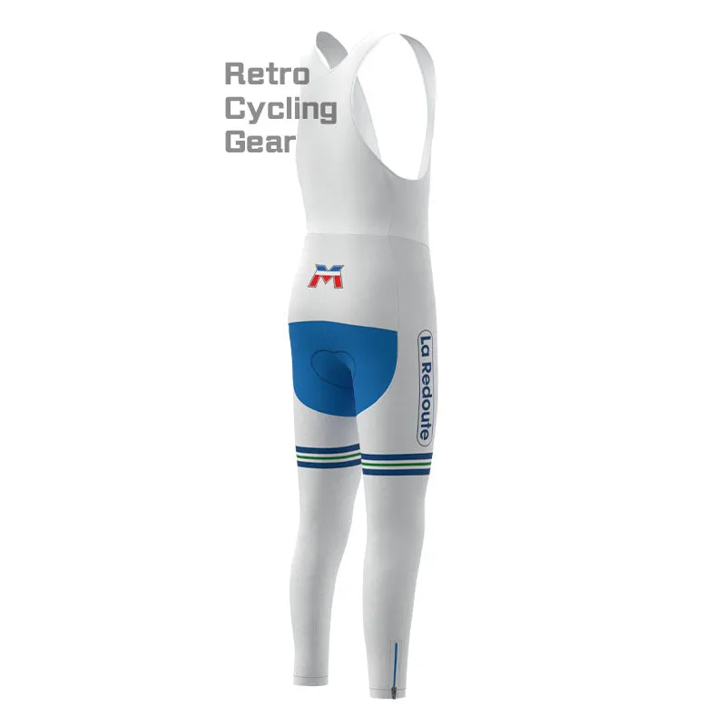 La Redoute Blue Retro Long Sleeve Cycling Kit