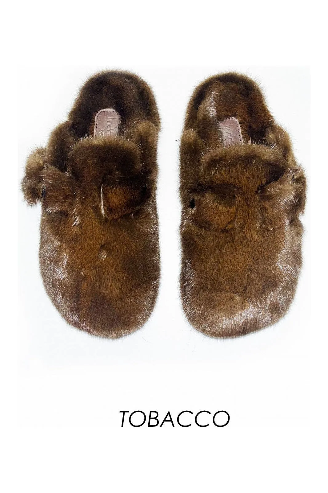 Linda Richards Mink Clog MKS-03 | Tobacco