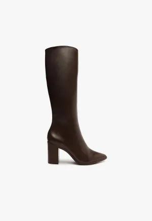 Magali Up Block Leather Boot