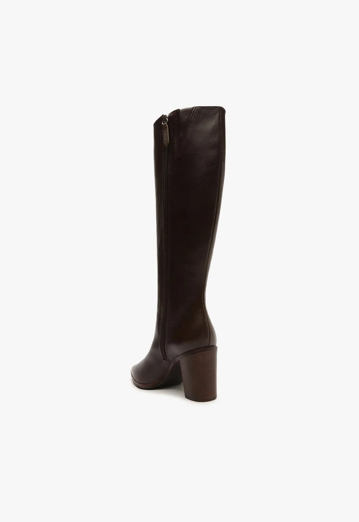 Magali Up Block Leather Boot