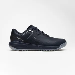 Men's golf shoes waterproof - MW500 dark blue INESIS black blue/light gray