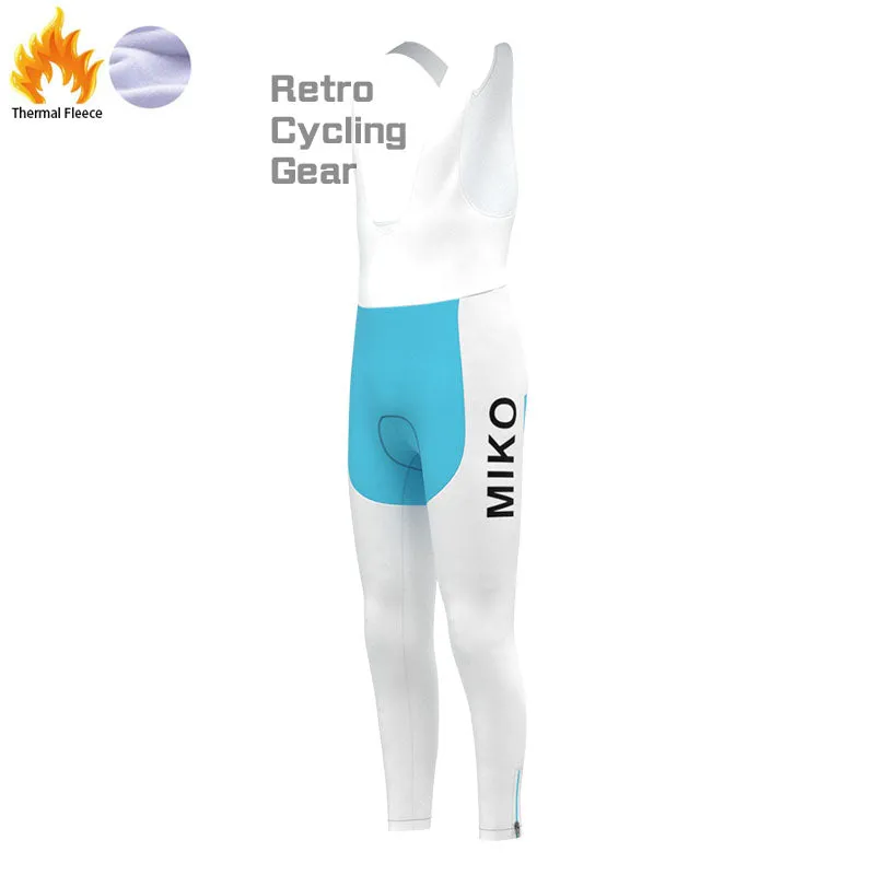 MIKO Blue Fleece Retro Cycling Kits