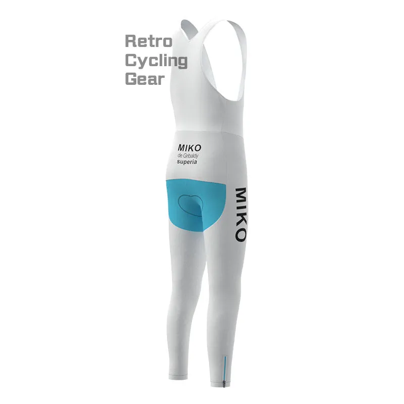 MIKO Blue Fleece Retro Cycling Kits