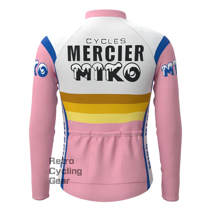 MIKO Pink Retro Long Sleeve Cycling Kit