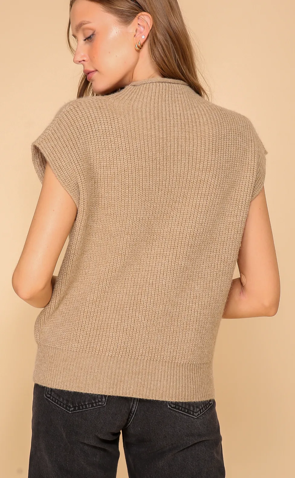 Mock Neck Vest