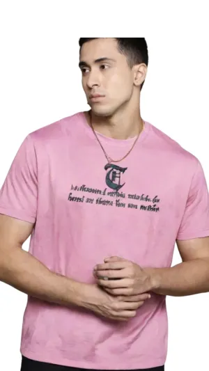 Pink Oversize Men’s Graphic Tee