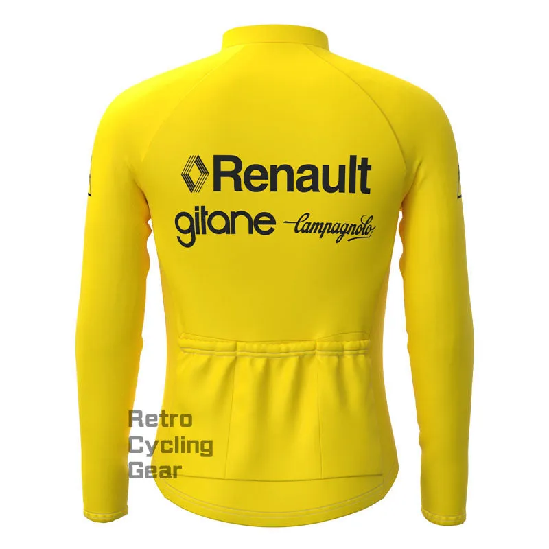 Renault Yellow Retro Long Sleeve Cycling Kit