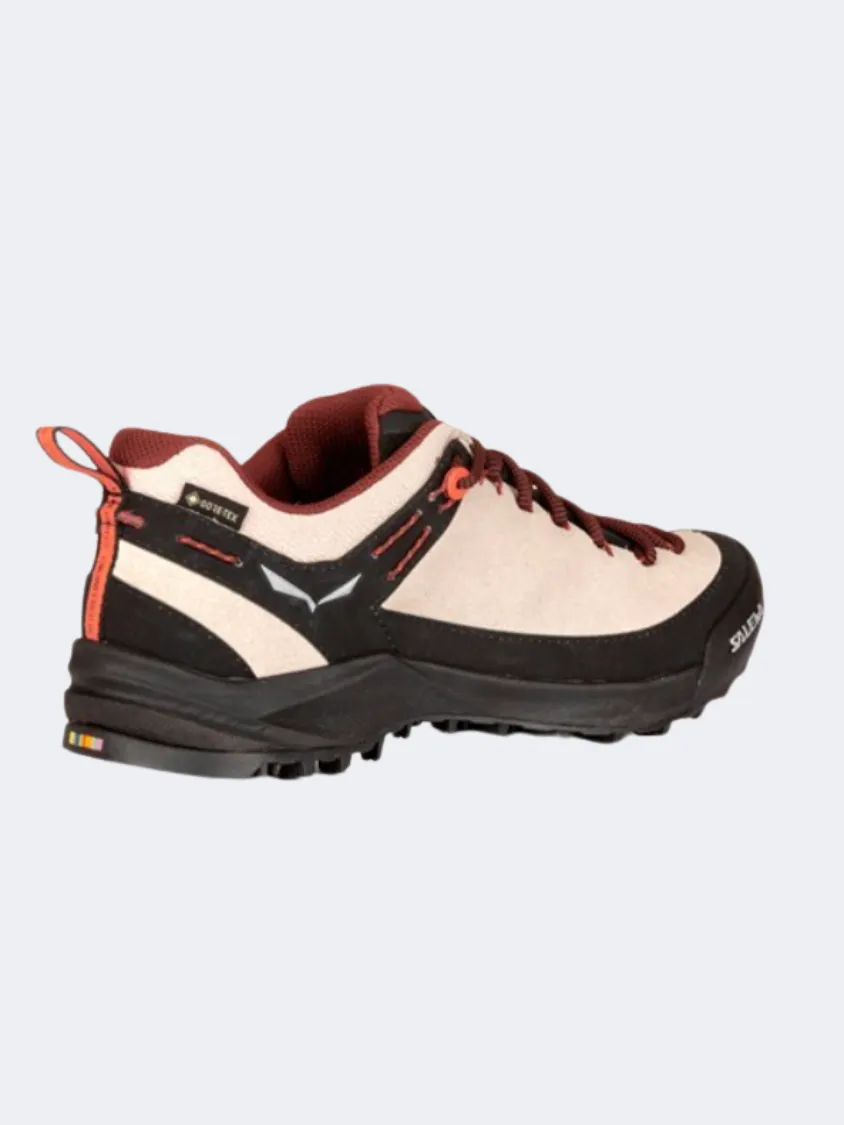 Salewa Wildfire Women Hiking Shoes Beige Oatmeal/Black