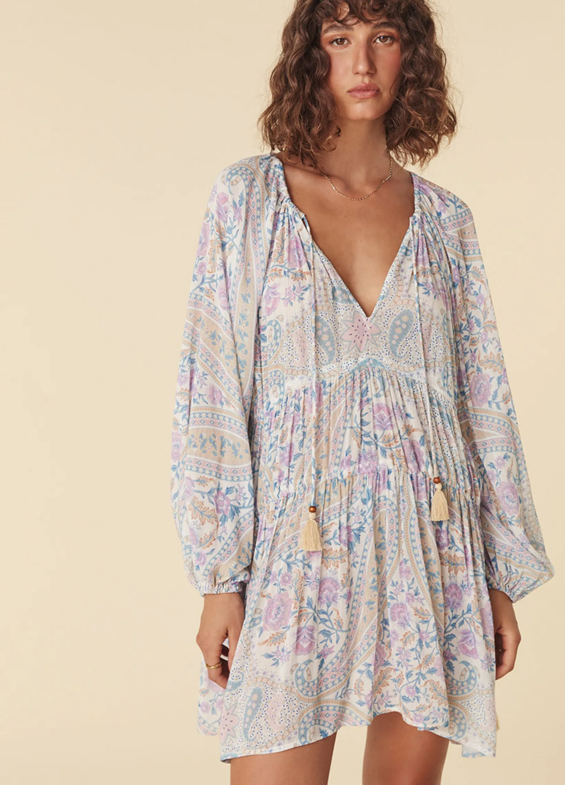 Spell - Belladonna Tunic Dress - Light Pastel