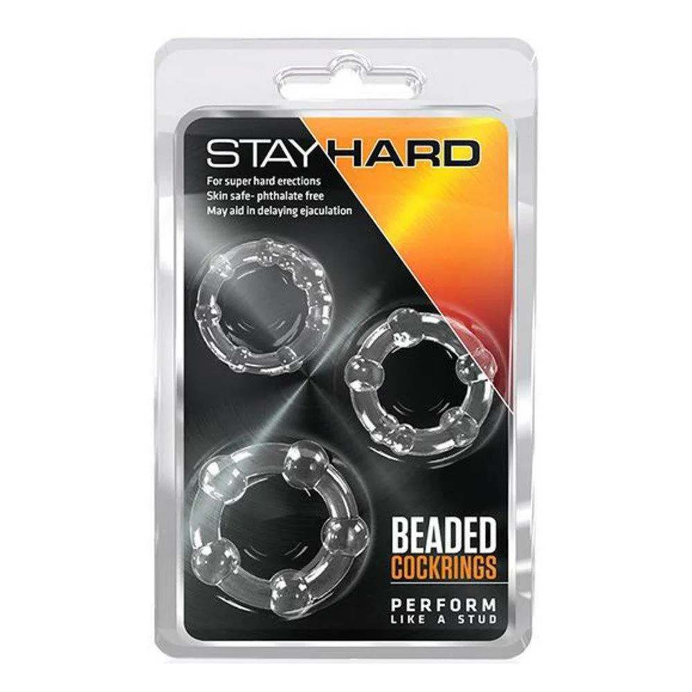 Stay Hard Beaded Cock Ring Set