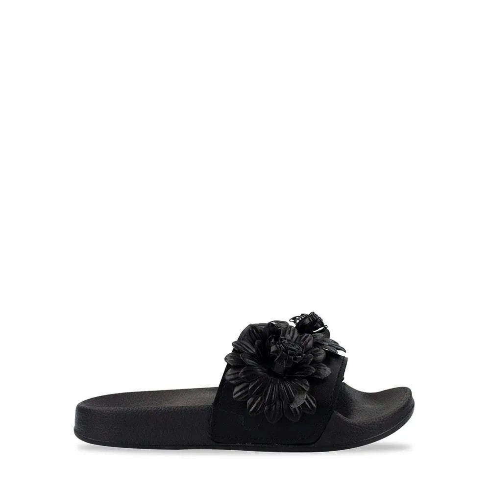 TIARA Flower Trim Slip On Mule