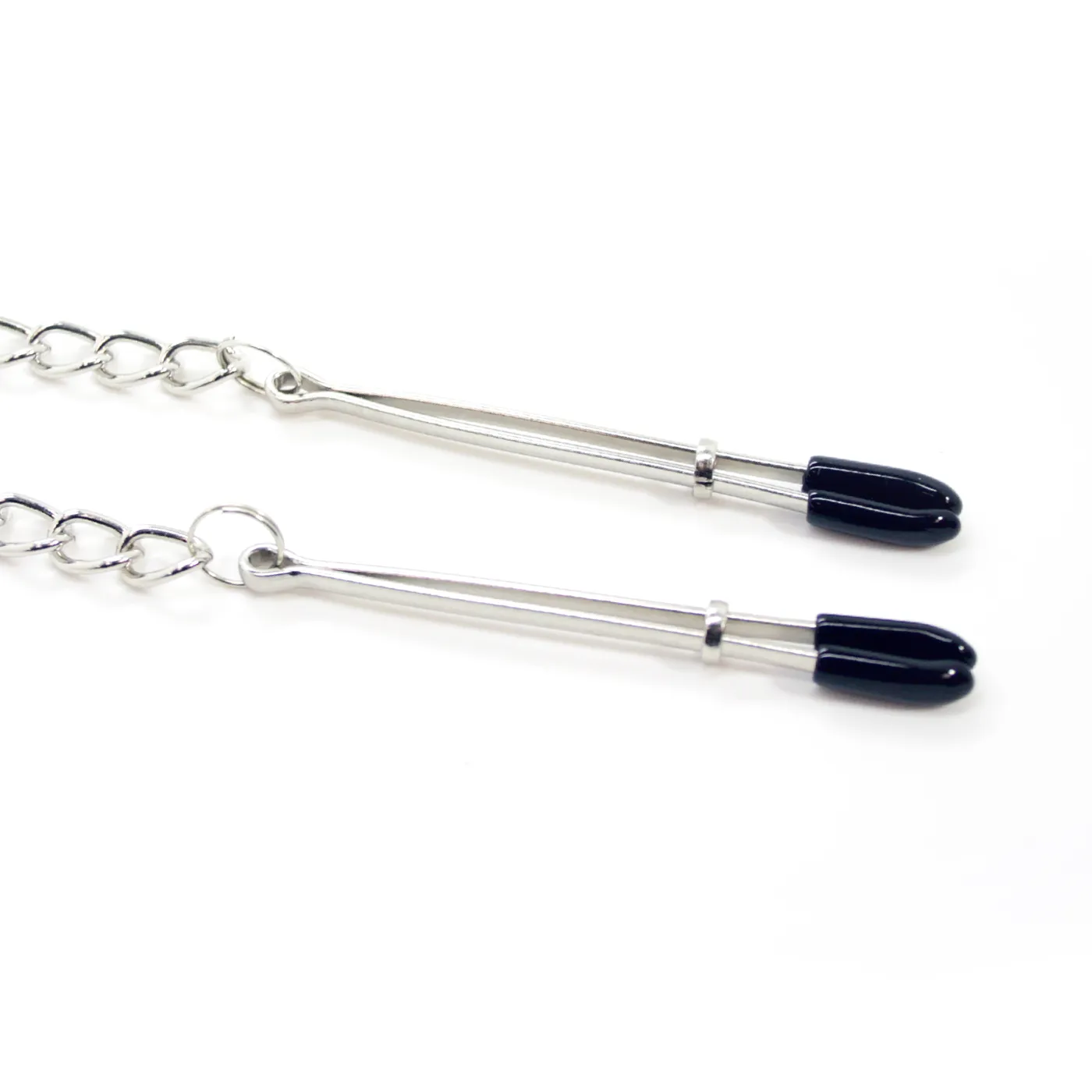 Tweezer Nipple Clamps with Metal Chain