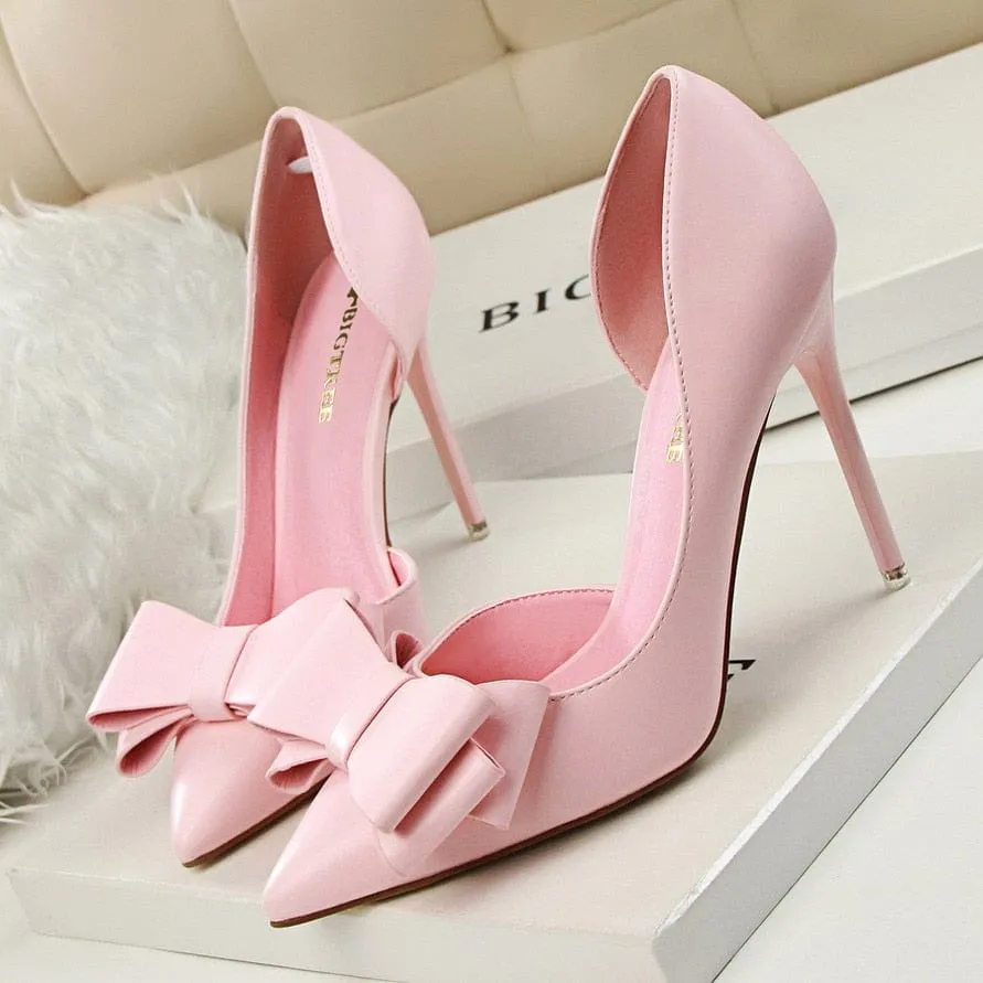 Wedding Bow High Heels