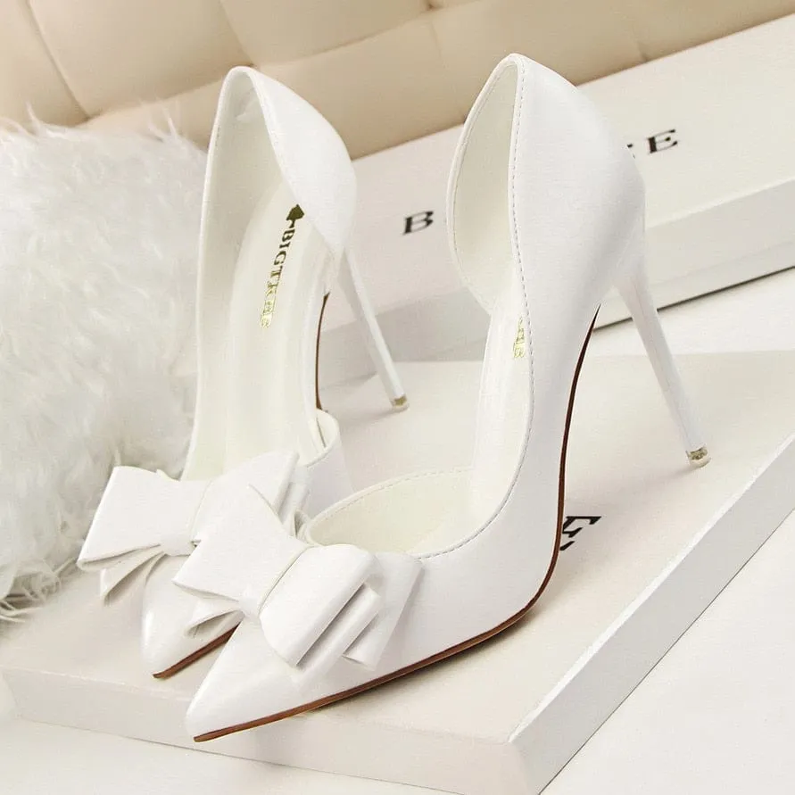 Wedding Bow High Heels