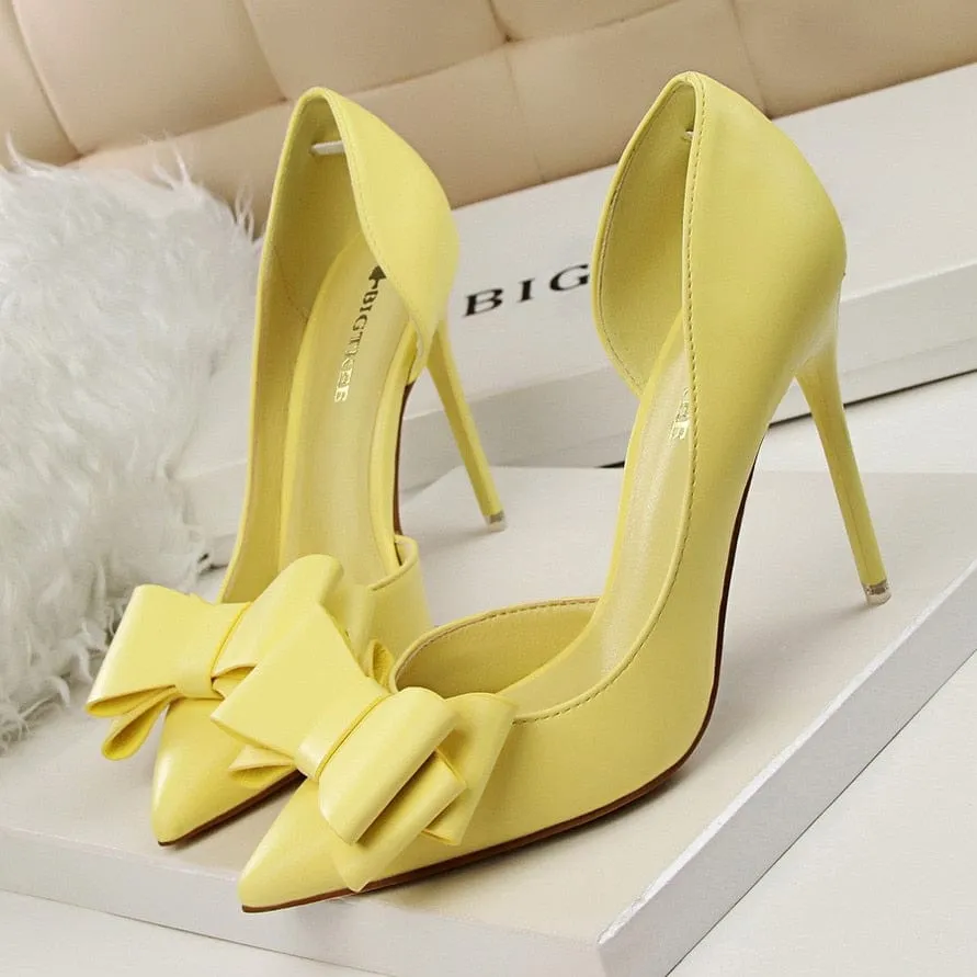 Wedding Bow High Heels