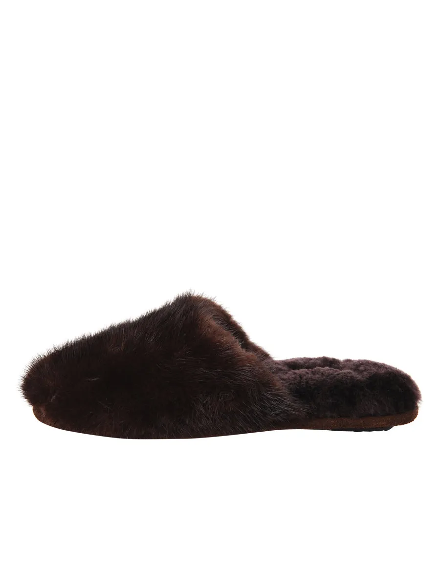 Whistler Genuine Mink Slipper