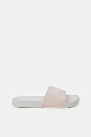 Women Pink Printed Slide