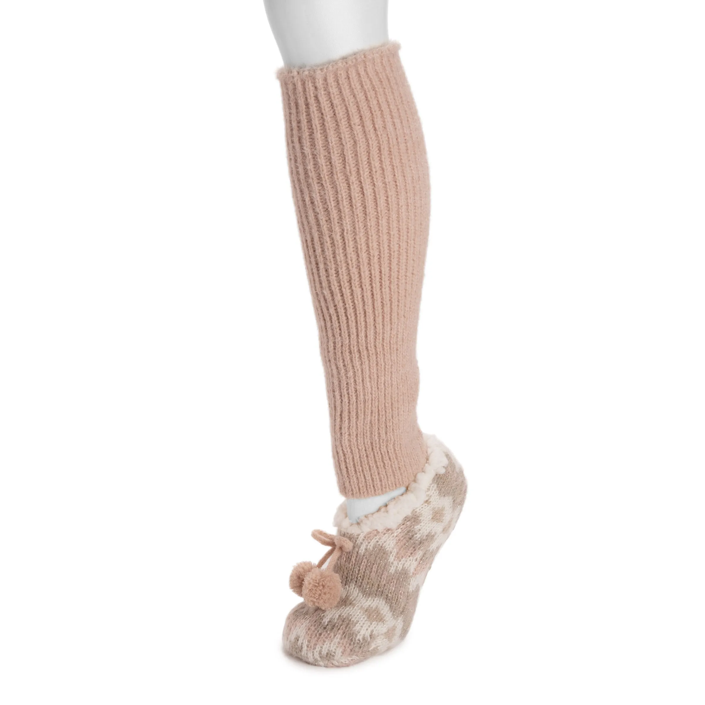 Women's Feather Yarn Ballerina & Leg Warmer Set