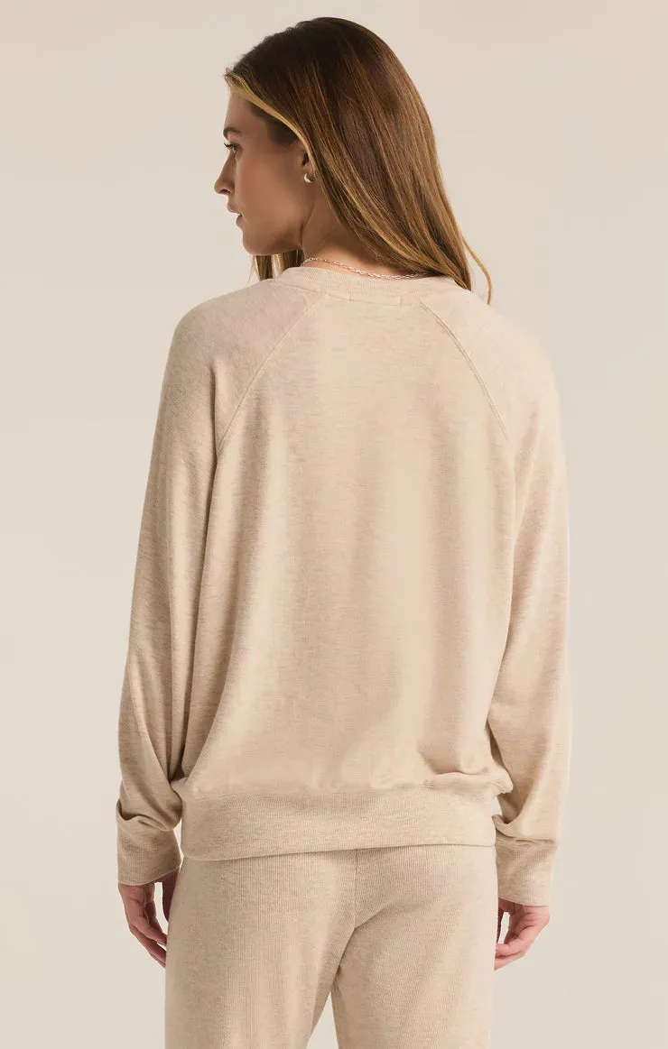 Z SUPPLY - WINE WONDERLAND CLOUD KNIT TOP