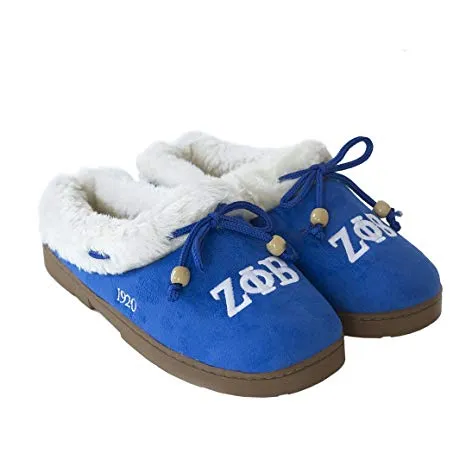 Zeta Phi Beta Sorority Cozy Slipper Medium 5-6